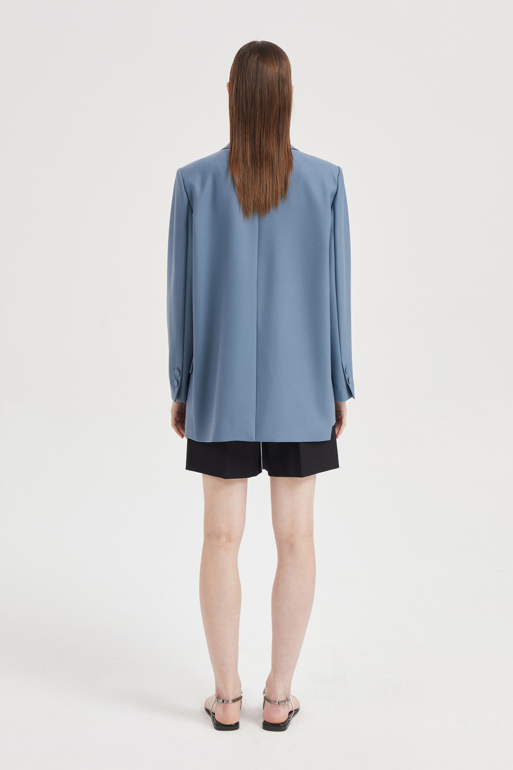 LUCKY CHOUETTE - 자켓 - Unbalanced hem Wool Blend Jacket