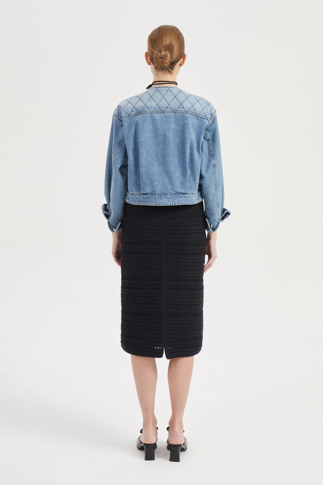 LUCKY CHOUETTE - 자켓 - [Atelier] Denim Crop Jacket