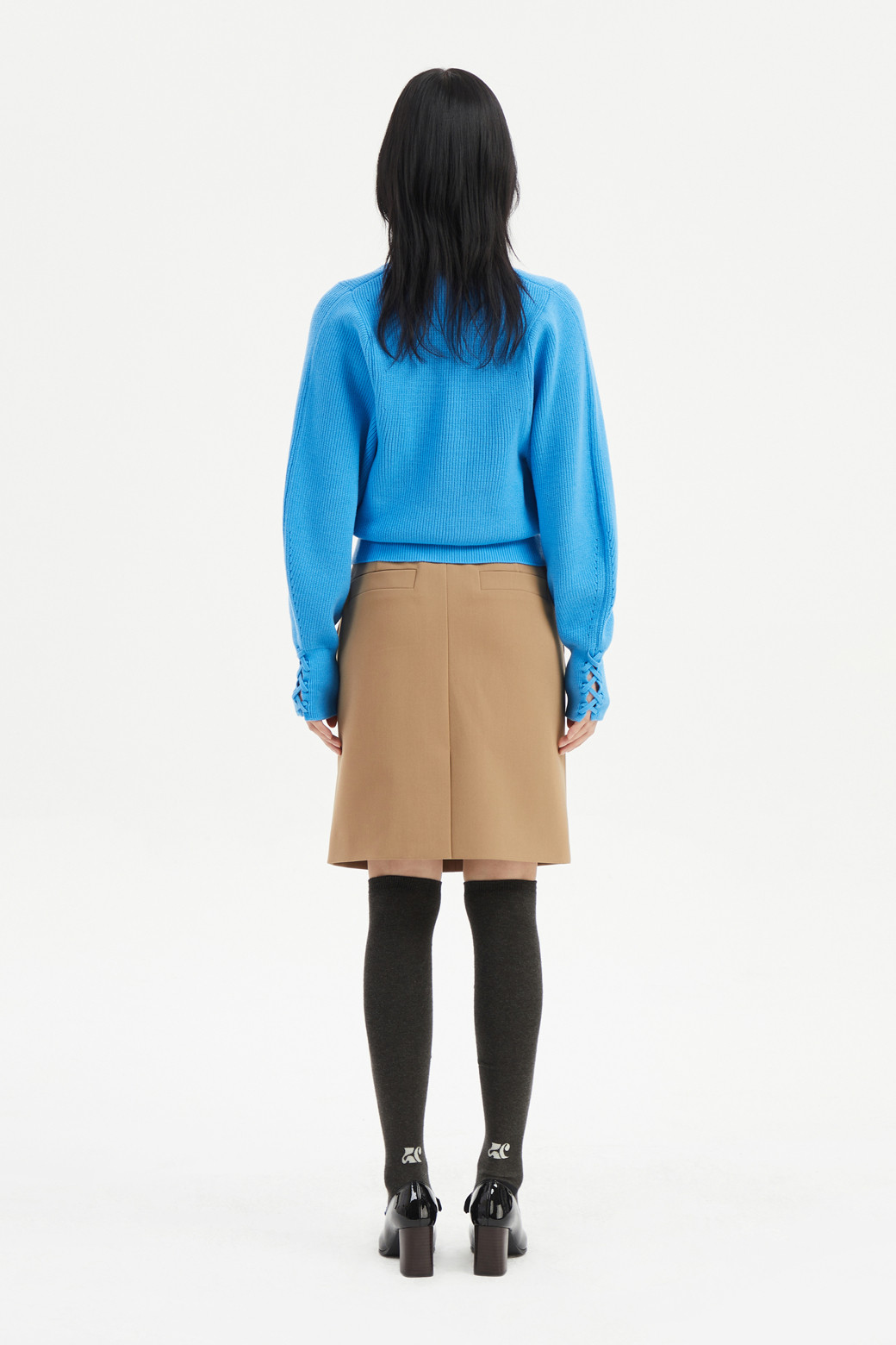 LUCKY CHOUETTE - 니트/가디건 - Sleeve Knitted Detail Knit
