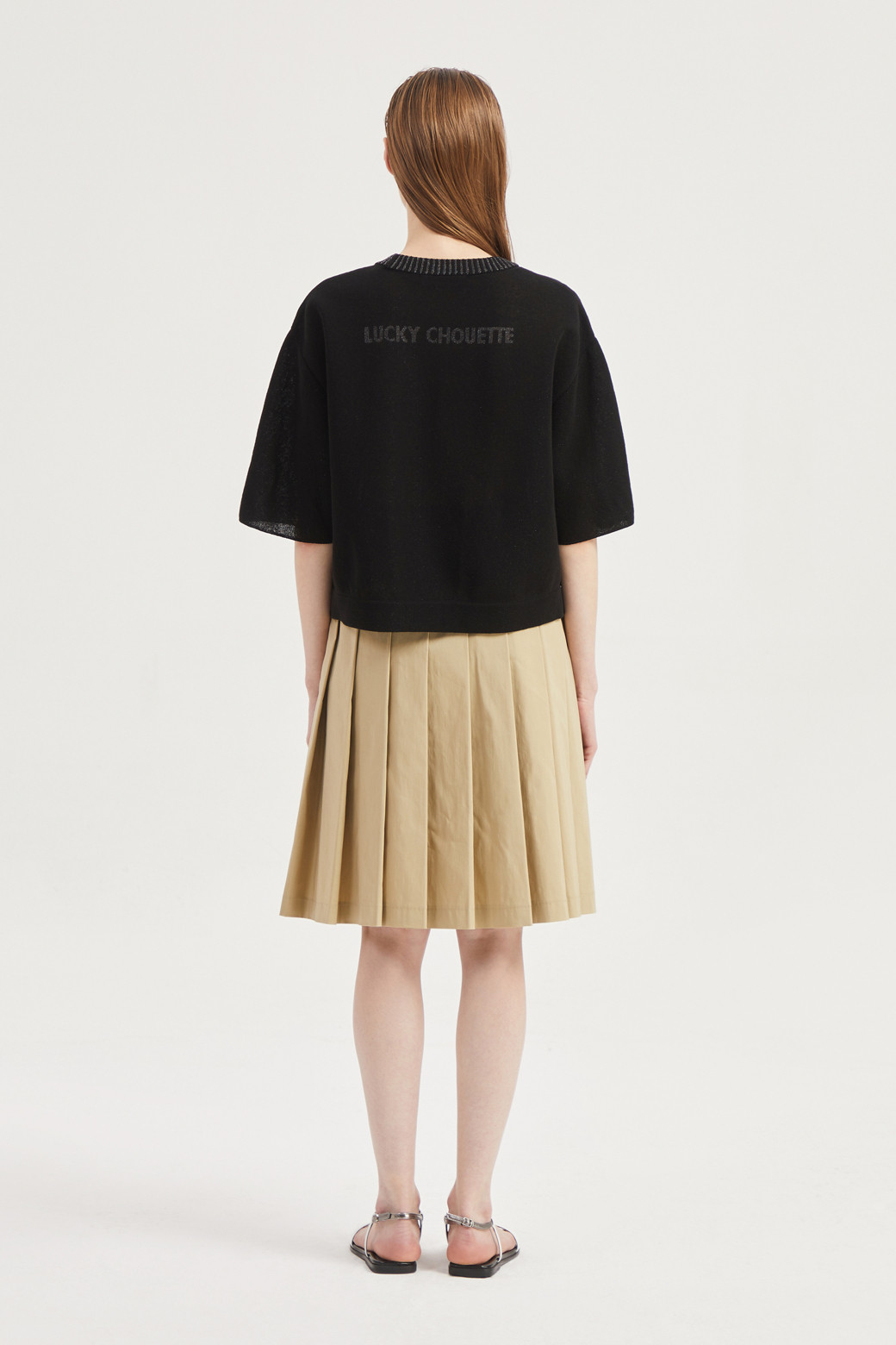 LUCKY CHOUETTE - 니트/가디건 - Chouette Jaquard Half Sleeve Pullover