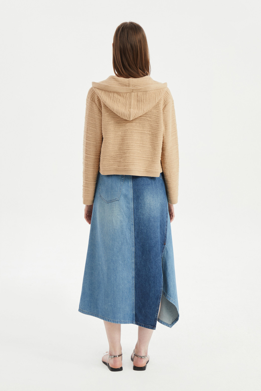 LUCKY CHOUETTE - 니트/가디건 - Strap-detailed Hooded Knitwear Cardigan