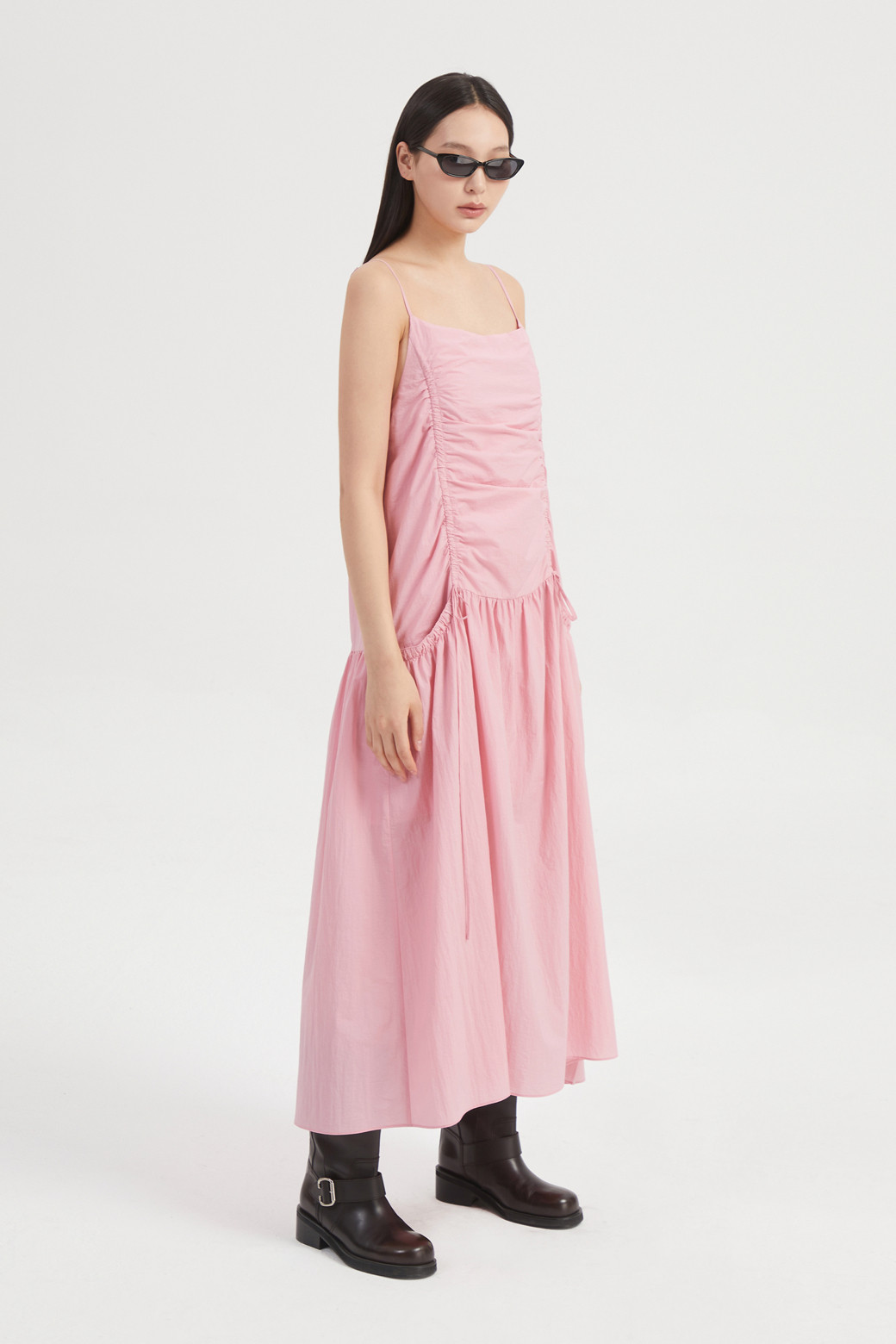 LUCKY CHOUETTE - 원피스 - Shirring Slip Long Dress