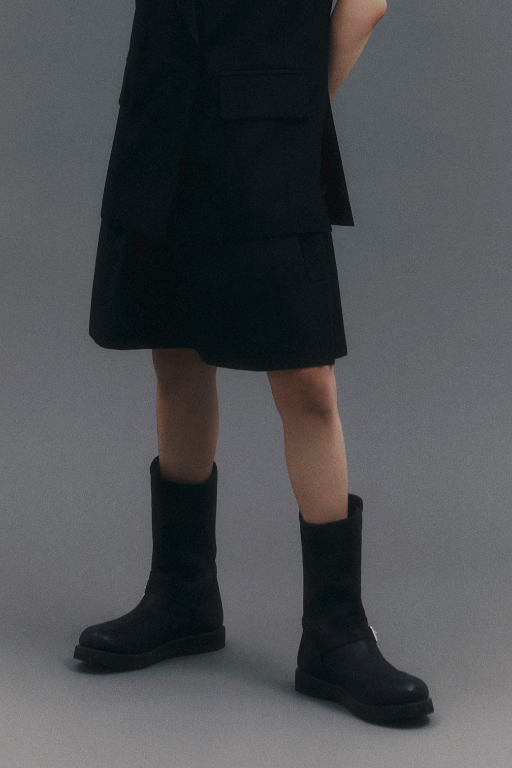 LUCKY CHOUETTE - 스커트/팬츠 - Out Pocket A-line Midi Skirt
