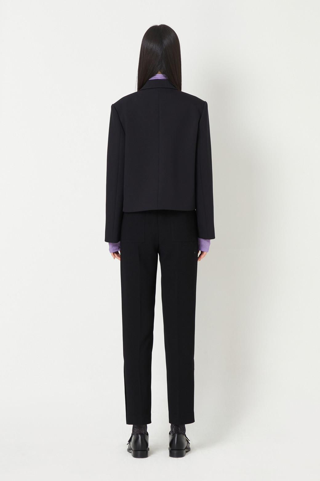LUCKY CHOUETTE - 자켓 - [Holiday Edition] Crop Double Jacket