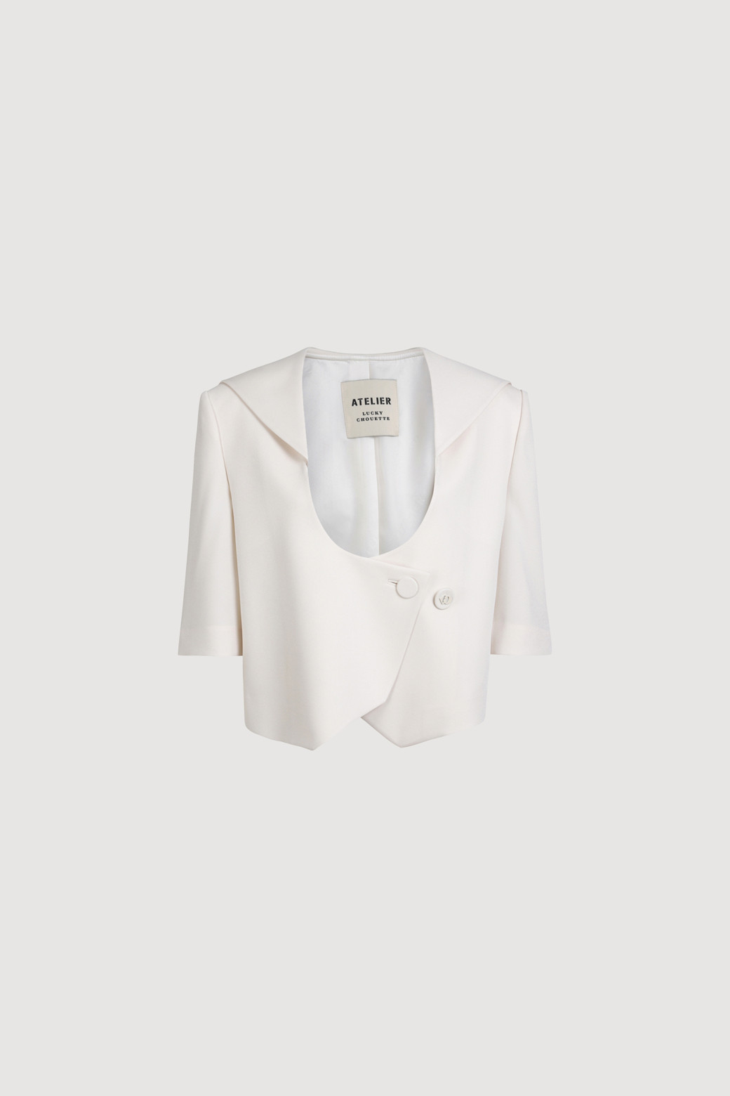 LUCKY CHOUETTE - 자켓 - [Atelier] Sailor Collar Crop Jacket