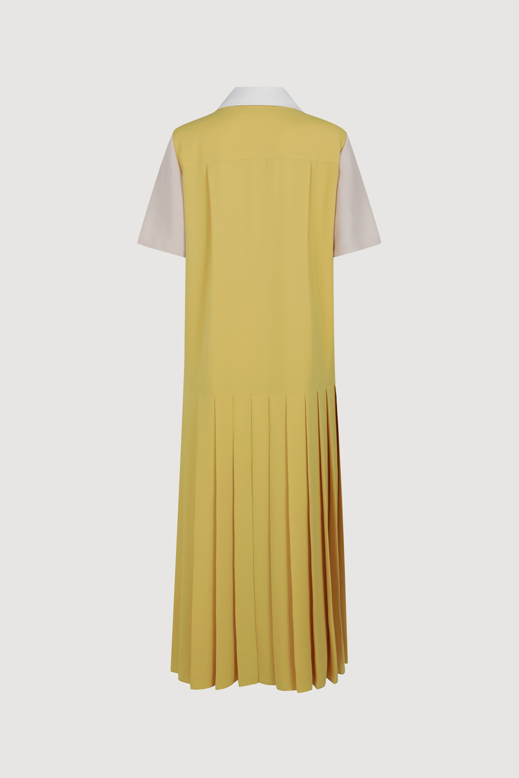LUCKY CHOUETTE - 원피스 - Pleats Long Dress (Detachable Collar)