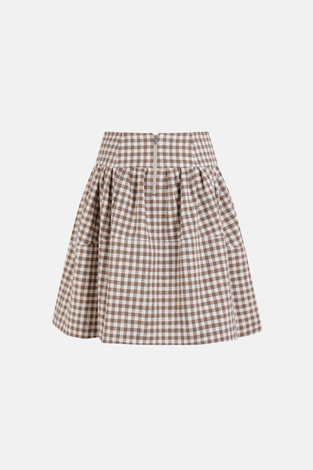 LUCKY CHOUETTE - 스커트/팬츠 - [Atelier] Check Shirring Midi Skirt