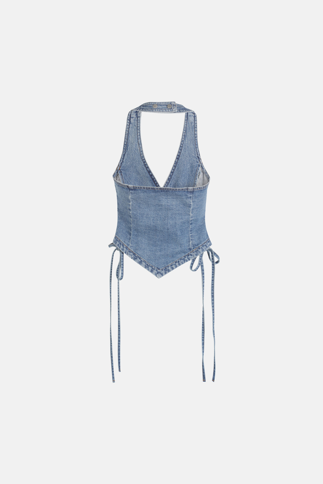 LUCKY CHOUETTE - 티셔츠 - [Atelier] Halterneck Denim Vest