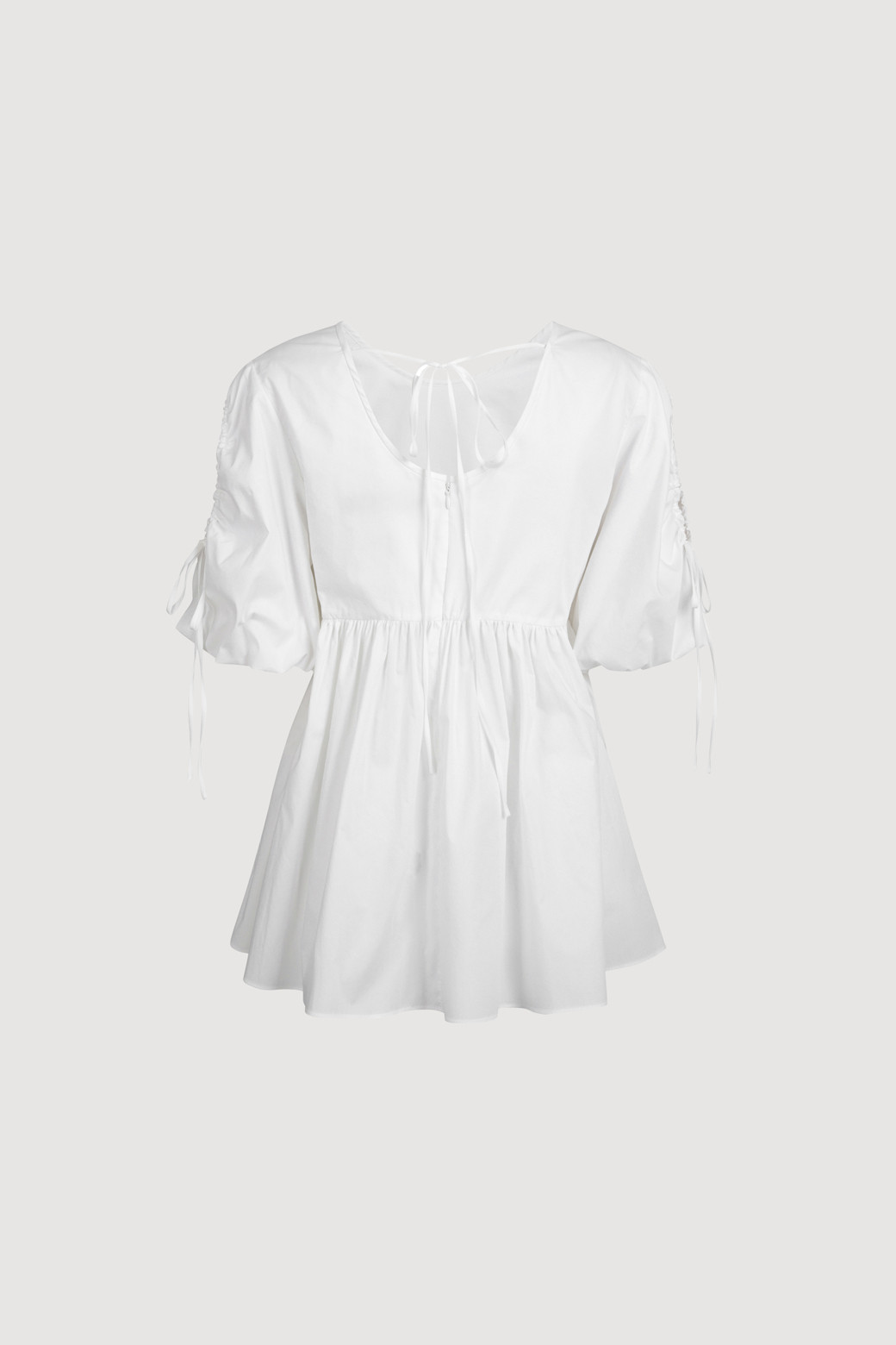 LUCKY CHOUETTE - 블라우스 - [Atelier] Shoulder Open Cotton Blouse
