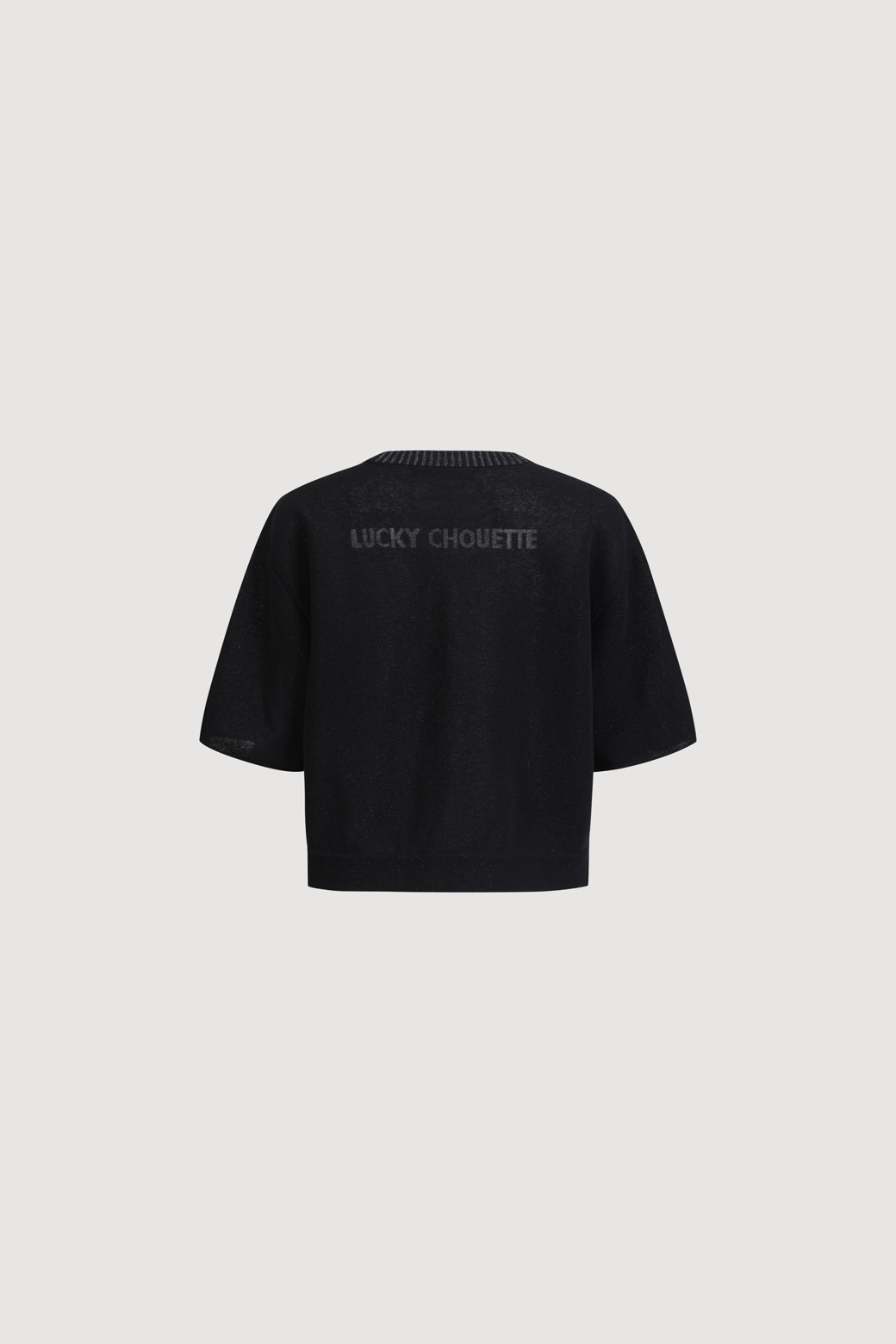 LUCKY CHOUETTE - 니트/가디건 - Chouette Jaquard Half Sleeve Pullover