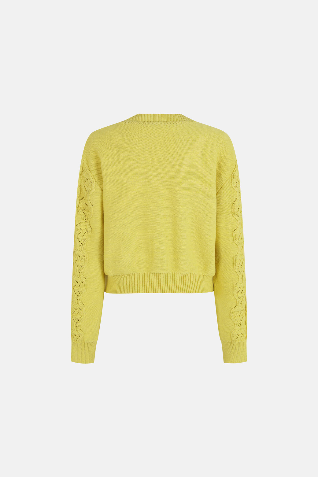 LUCKY CHOUETTE - 니트/가디건 - Cable Variant Crop Knit Cardigan