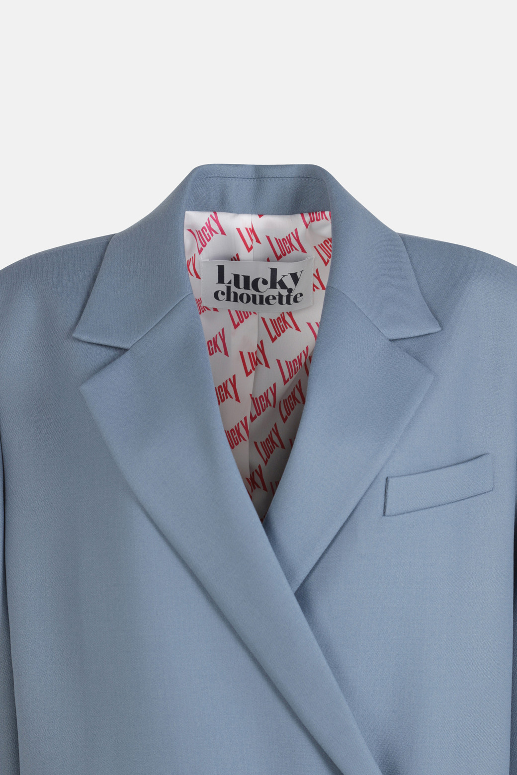 LUCKY CHOUETTE - 자켓 - Unbalanced hem Wool Blend Jacket