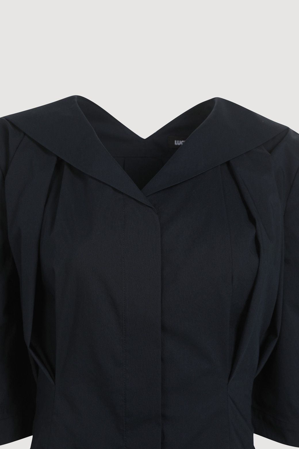 LUCKY CHOUETTE - 블라우스/셔츠 - Tuck Point Cotton Blouse (With Belt)
