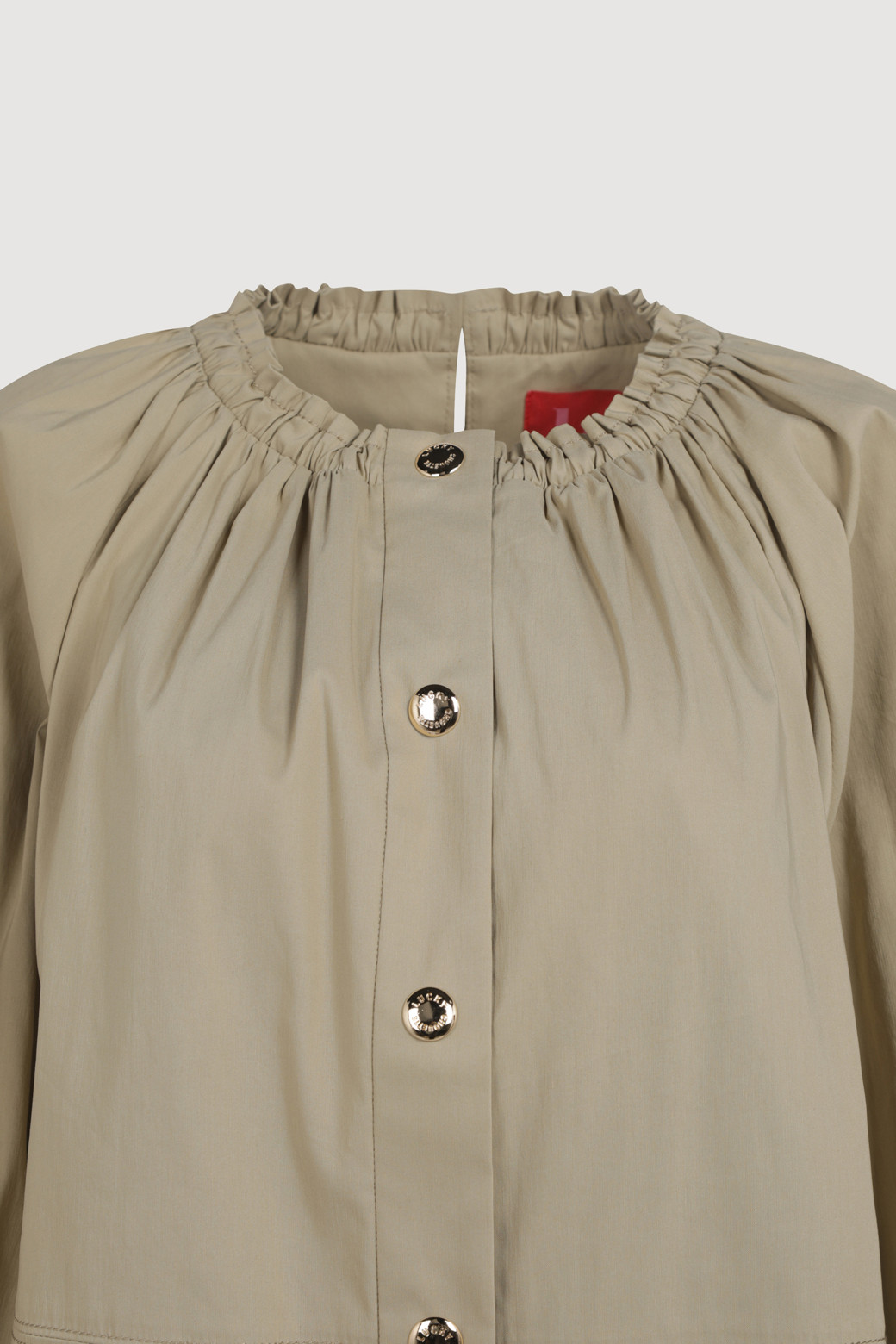 LUCKY CHOUETTE - 점퍼 - Round Neck Shirring Volume Jumper