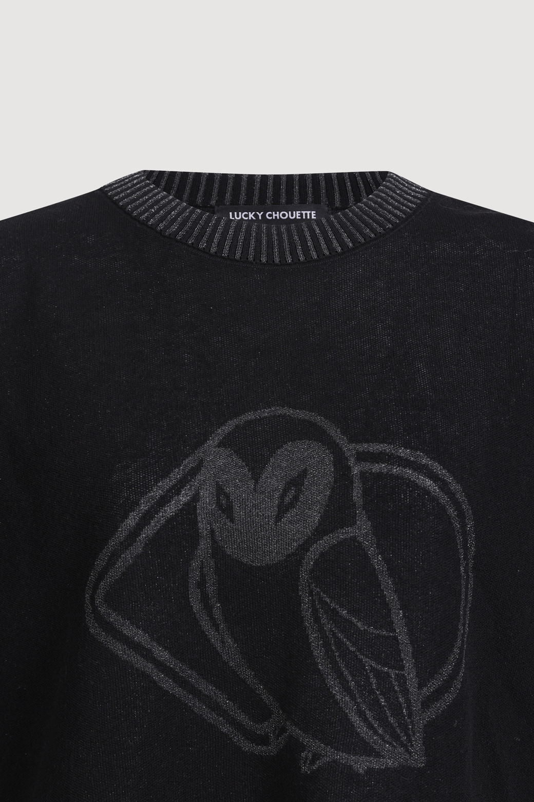 LUCKY CHOUETTE - 니트/가디건 - Chouette Jaquard Half Sleeve Pullover