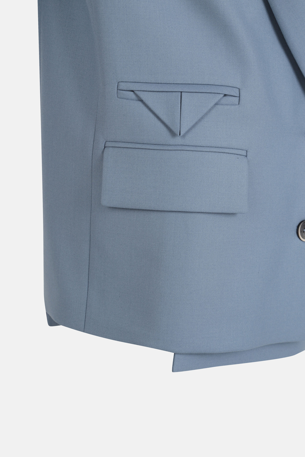 LUCKY CHOUETTE - 자켓 - Unbalanced hem Wool Blend Jacket