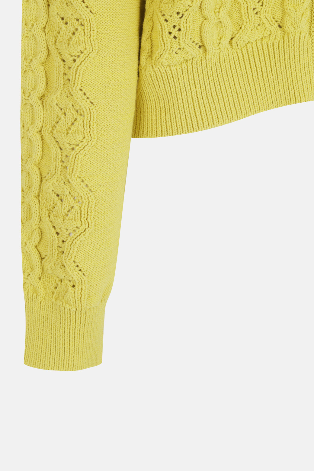LUCKY CHOUETTE - 니트/가디건 - Cable Variant Crop Knit Cardigan