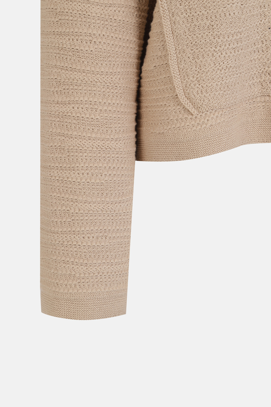 LUCKY CHOUETTE - 니트/가디건 - Strap-detailed Hooded Knitwear Cardigan
