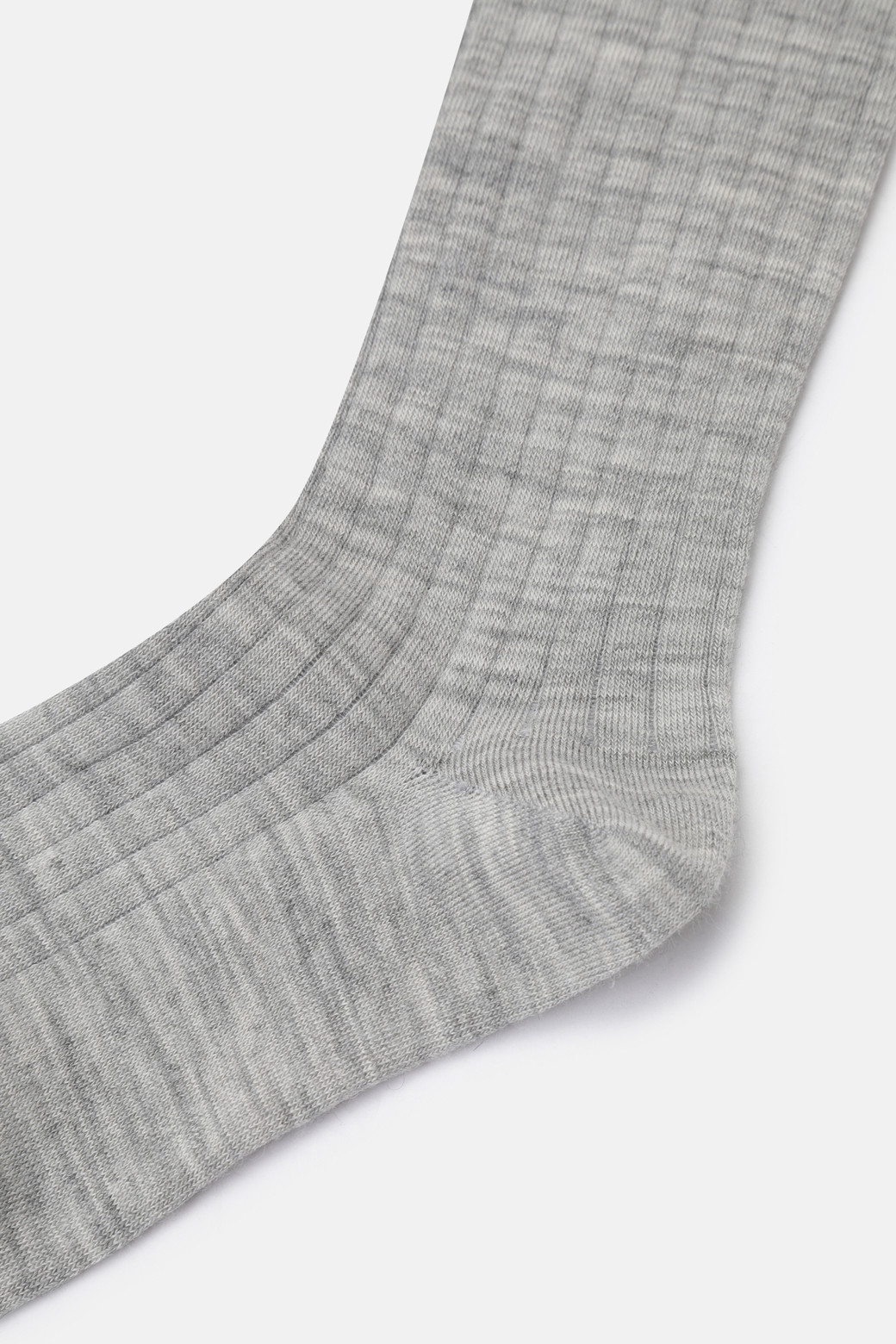LUCKY CHOUETTE - 양말 - Embroidery Point Ribbed Knee Socks
