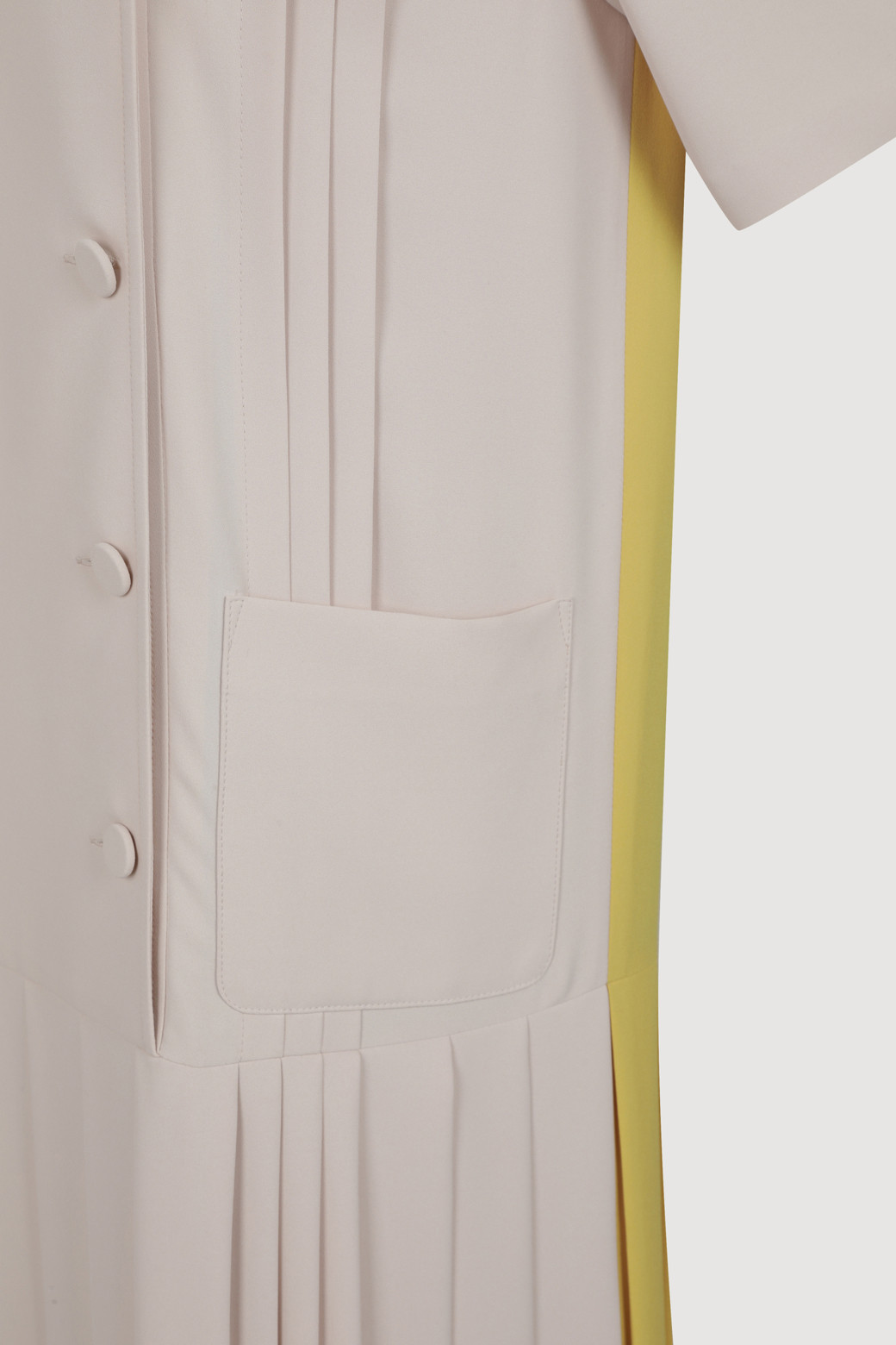LUCKY CHOUETTE - 원피스 - Pleats Long Dress (Detachable Collar)