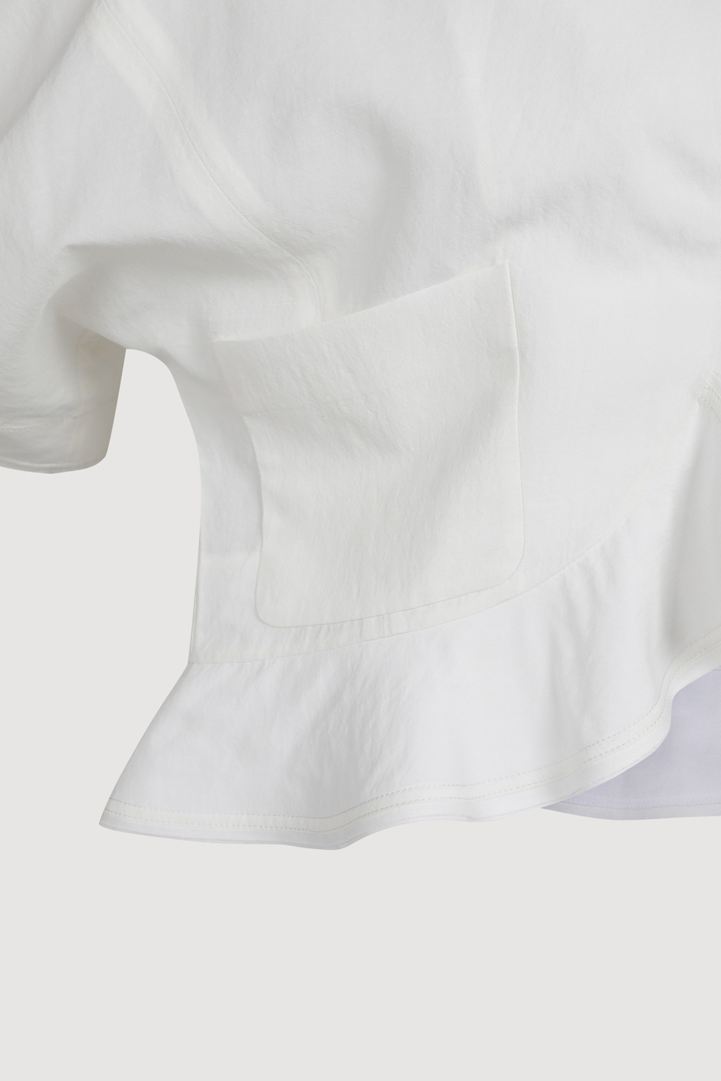 LUCKY CHOUETTE - 자켓 - Cardigan-Type Short Linen Jacket
