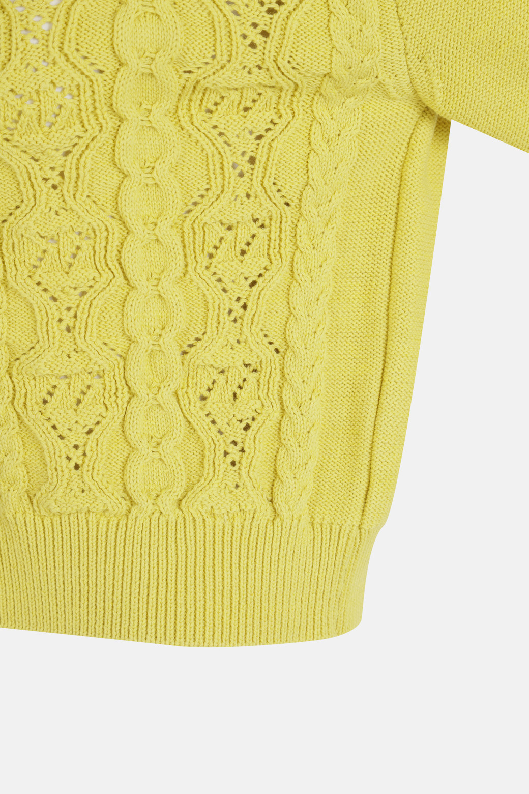 LUCKY CHOUETTE - 니트/가디건 - Cable Variant Crop Knit Cardigan