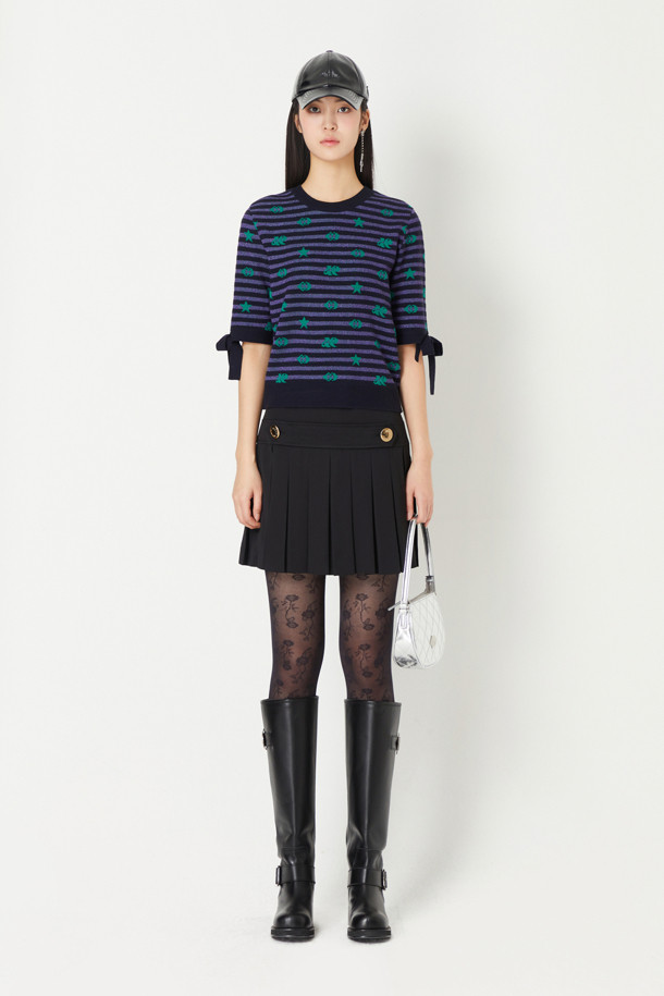 LUCKY CHOUETTE - 미니스커트 - [Holiday Edition] Pleats Mini Skirt 