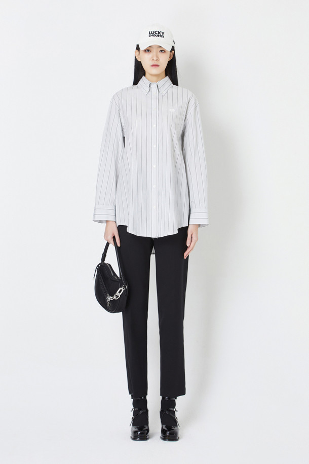 LUCKY CHOUETTE - 블라우스 - Stripe Cotton Shirts Blouse