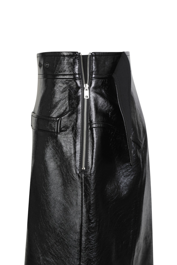 LUCKY CHOUETTE - 미니스커트 - Fake Leather Mini Skirt 