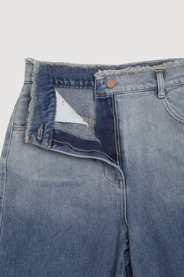 LUCKY CHOUETTE - 롱/미디팬츠 - [Atelier] Gradient Wide Denim Pants (blue)