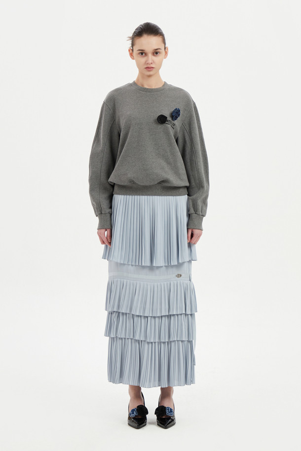 LUCKY CHOUETTE - 스웻셔츠 - [Atelier] Embroidered Point Sweatshirt