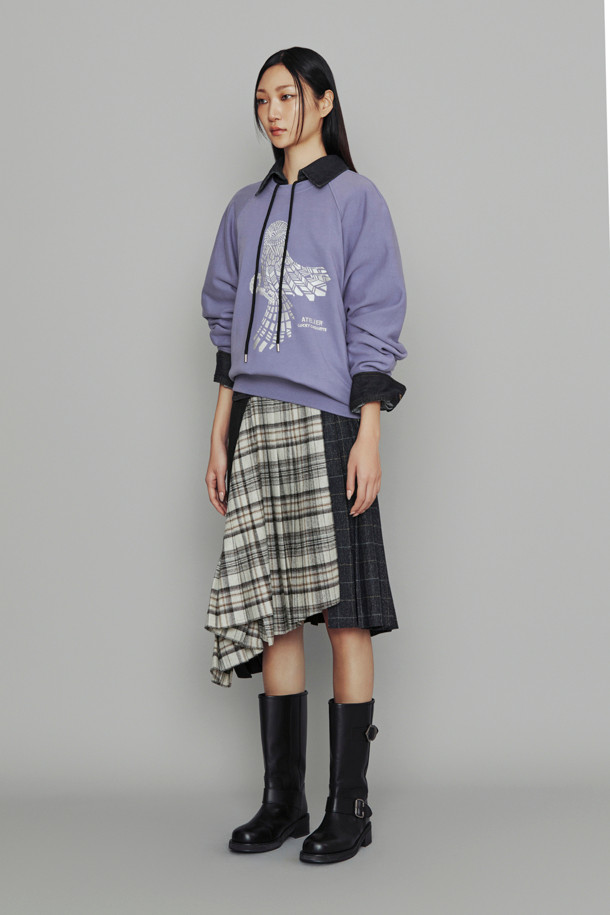 LUCKY CHOUETTE - 스웻셔츠 - [Atelier] Chouette Point Sweatshirt (purple)