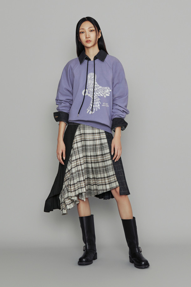 LUCKY CHOUETTE - 스웻셔츠 - [Atelier] Chouette Point Sweatshirt (purple)