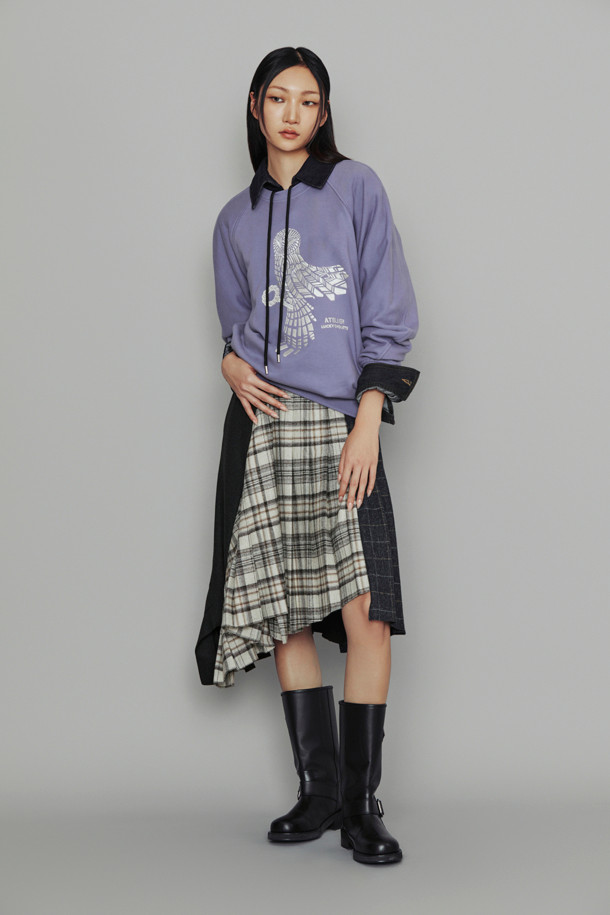 LUCKY CHOUETTE - 스웻셔츠 - [Atelier] Chouette Point Sweatshirt (purple)