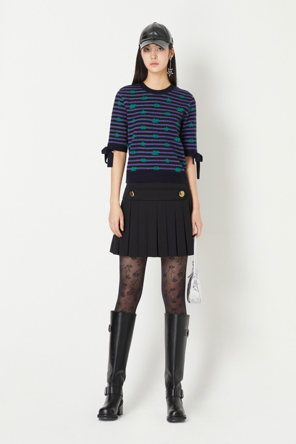 LUCKY CHOUETTE - 미니스커트 - [Holiday Edition] Pleats Mini Skirt 