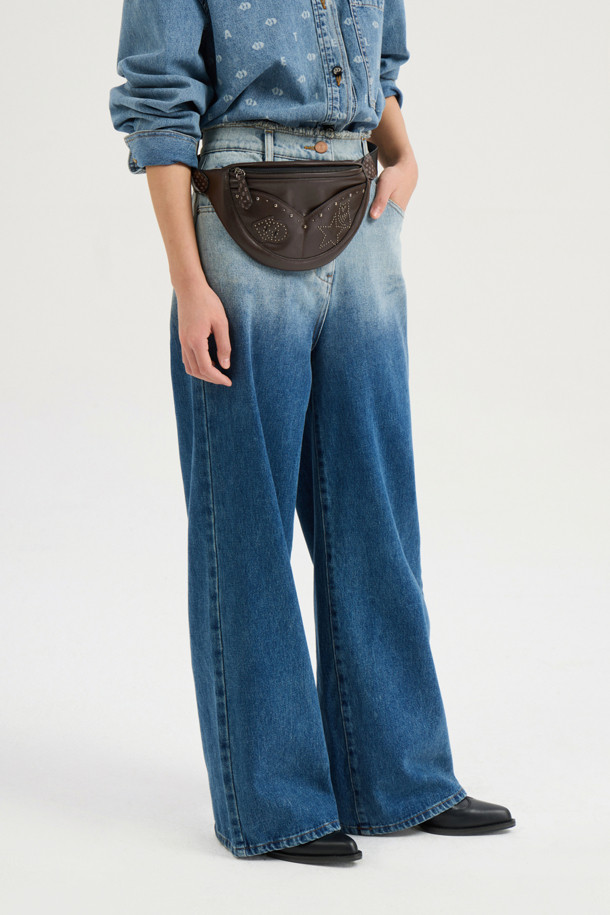 LUCKY CHOUETTE - 롱/미디팬츠 - [Atelier] Gradient Wide Denim Pants (blue)