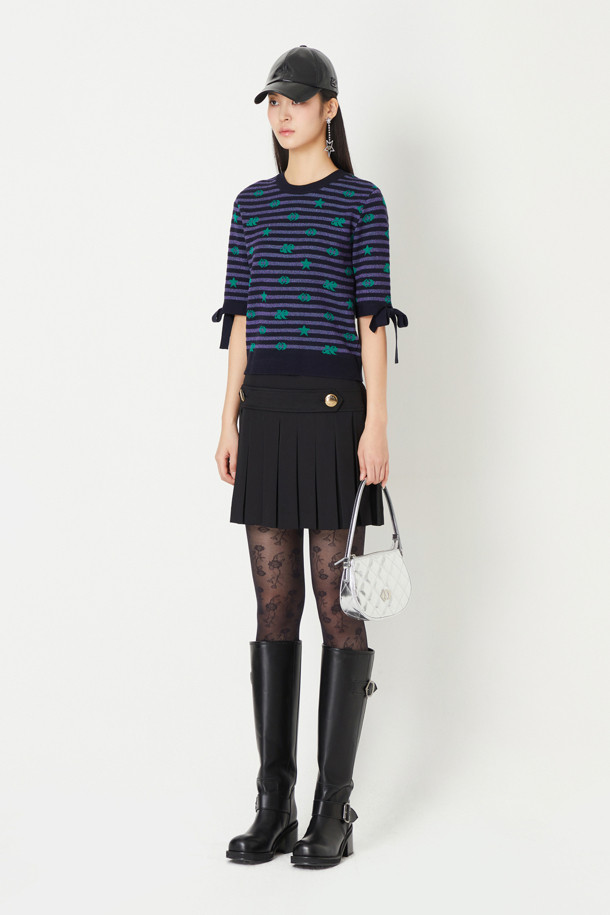 LUCKY CHOUETTE - 미니스커트 - [Holiday Edition] Pleats Mini Skirt 