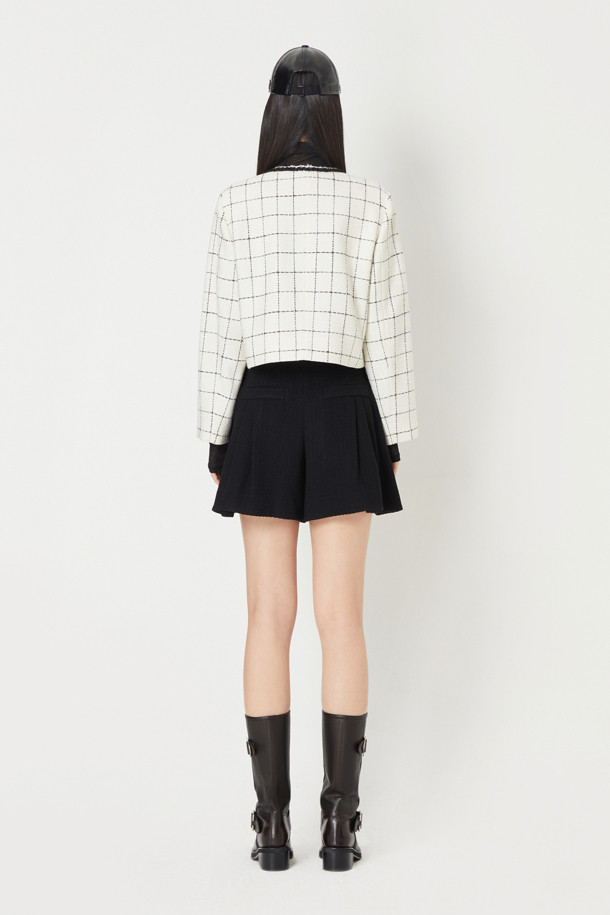 LUCKY CHOUETTE - 자켓 - [Holiday Edition] Collarless Tweed Jacket