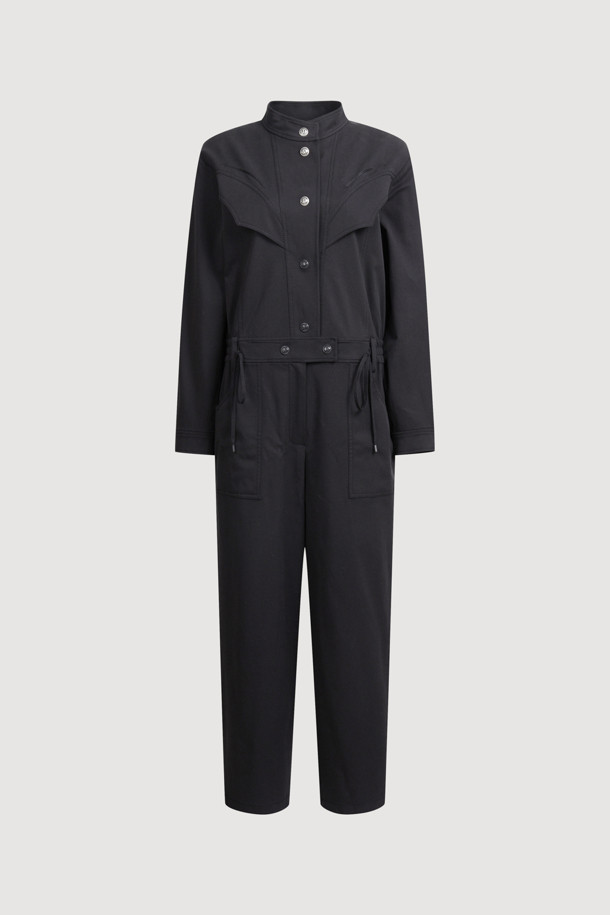 LUCKY CHOUETTE - 점프수트 - [Atelier] High-neck Jumpsuit (black)