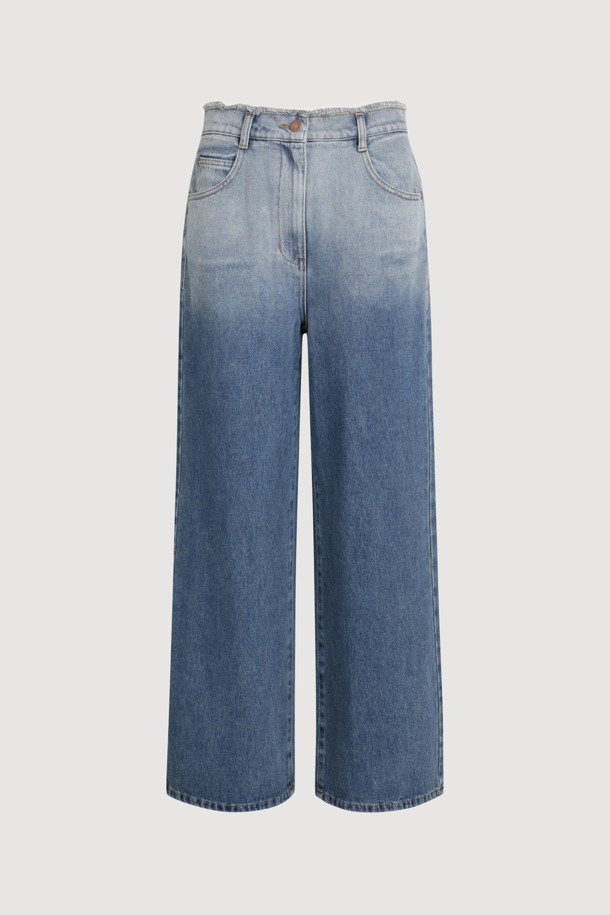 LUCKY CHOUETTE - 롱/미디팬츠 - [Atelier] Gradient Wide Denim Pants (blue)