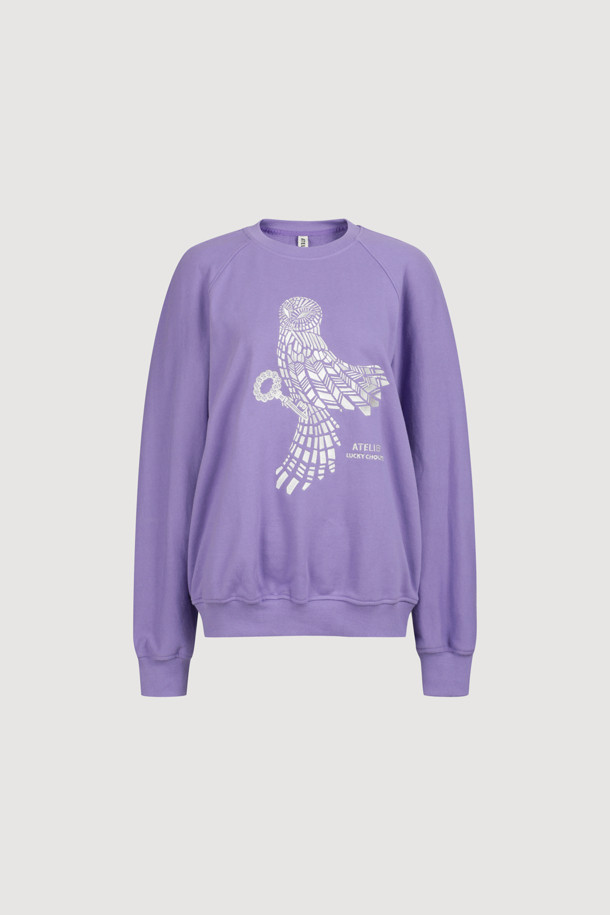 LUCKY CHOUETTE - 스웻셔츠 - [Atelier] Chouette Point Sweatshirt (purple)