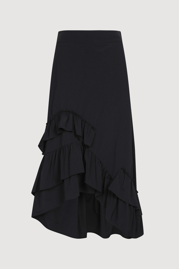 LUCKY CHOUETTE - 스커트/팬츠 - Frill Slit Skirt