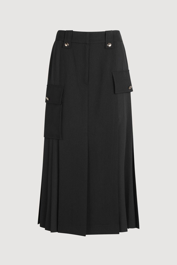 LUCKY CHOUETTE - 스커트/팬츠 - Back Banding Cargo Long Skirt