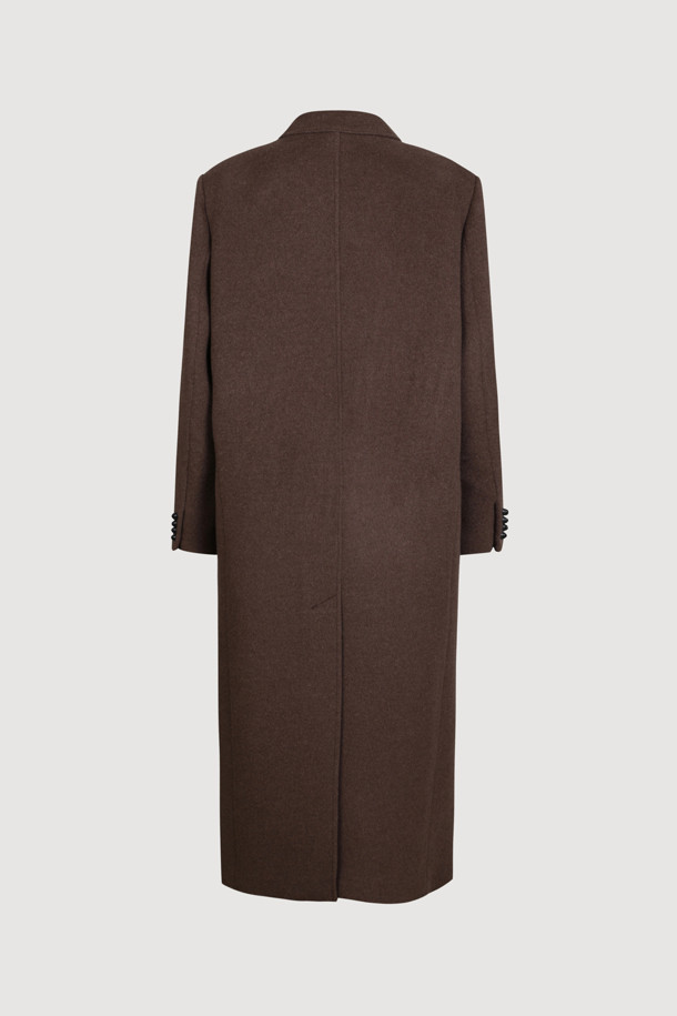 LUCKY CHOUETTE - 코트 - [Atelier] Double Long Coat (melange brown)