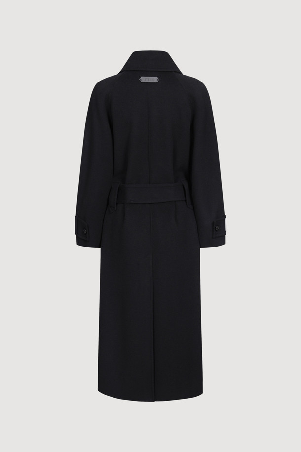 LUCKY CHOUETTE - 코트 - [Atelier] Mac Coat-type Belt Long Coat (black)