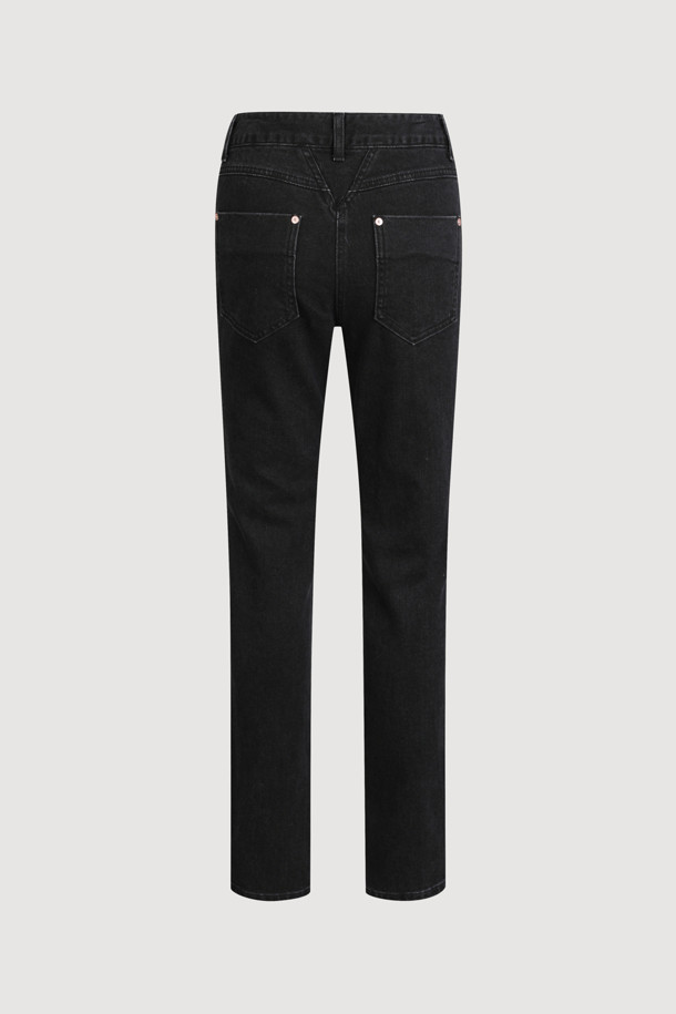 LUCKY CHOUETTE - 롱/미디팬츠 - [Atelier] Skinny Denim Pants (black)