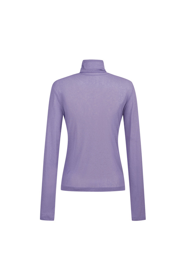 LUCKY CHOUETTE - 긴소매 티셔츠 - [Holiday Edition] Turtleneck See-Through Slim Fit T-shirt