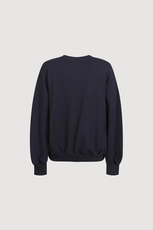 LUCKY CHOUETTE - 긴소매 티셔츠 - [Atelier] Chouette Point Sweatshirt (dark navy)