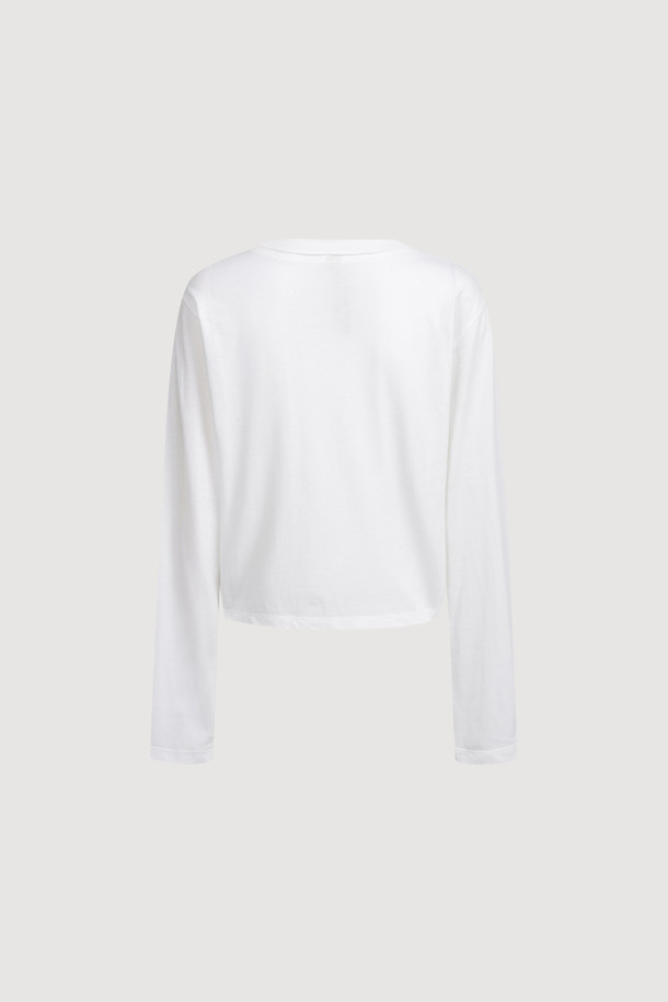 LUCKY CHOUETTE - 긴소매 티셔츠 - [Atelier] Chouette Point Long SleeveT-Shirt (ivory)