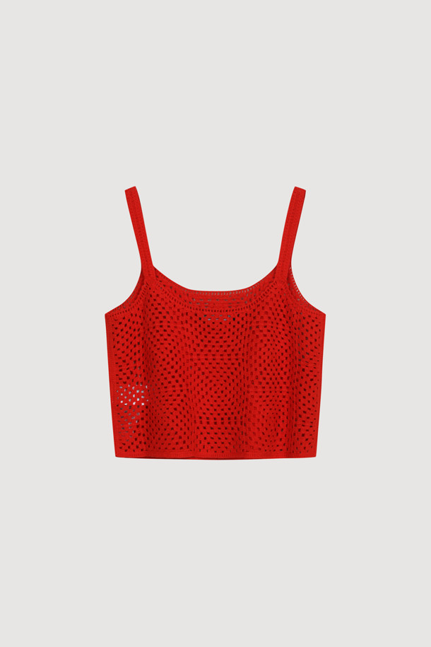 LUCKY CHOUETTE - 티셔츠 - Logo Crochet Sleeveless Top